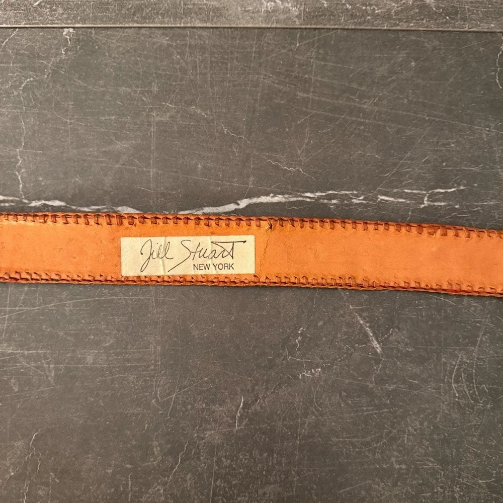 Womens‎ Jill Stuart Belt (Fits 28/29 Waist) Multi Color Woven Leather Whipstitch